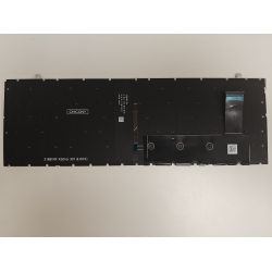 Tastatura Laptop, HP, EliteBook N34118-031, HPM21B8, HPM21B86GBJ9307, 6037B0266603, iluminata, neagra, layout UK