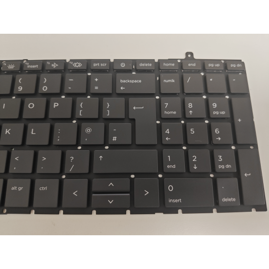 Tastatura Laptop, HP, EliteBook N34118-031, HPM21B8, HPM21B86GBJ9307, 6037B0266603, iluminata, neagra, layout UK