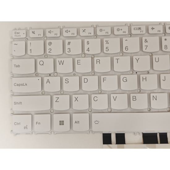 Tastatura Laptop, Lenovo, ThinkBook 13s G2 ARE Type 20WC, iluminata, alba, layout US