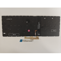 Tastatura Laptop, Asus, ZenBook Flip 14 UM462D, UM462D, iluminata, argintie, layout US