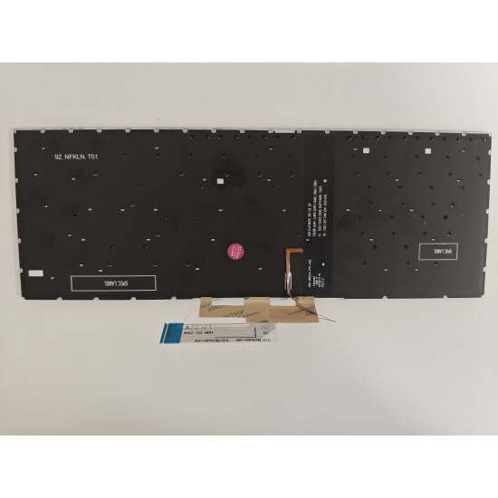 Tastatura Laptop, Asus, ZenBook Flip 14 UM462D, UM462D, iluminata, argintie, layout US