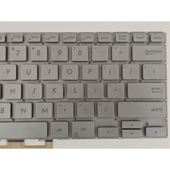 Tastatura Laptop, Asus, ZenBook Flip 14 UM462D, UM462D, iluminata, argintie, layout US