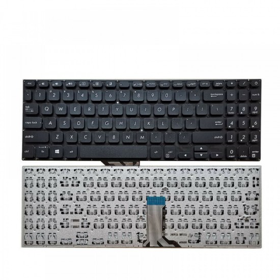 Tastatura compatibila Laptop, Asus, VivoBook S15 K530U, K530UA, neagra, layout US