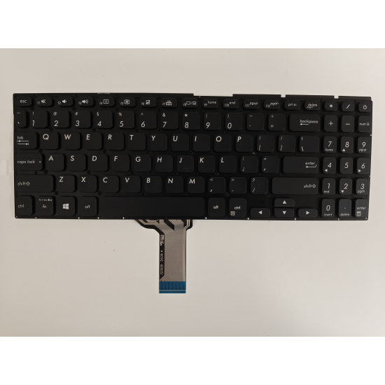 Tastatura Laptop, Asus, VivoBook S15 X530F, X530FA, X530FN, iluminata, neagra, layout US