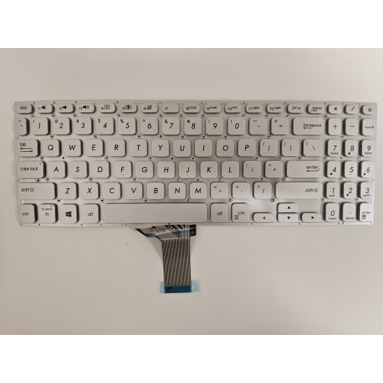 Tastatura compatibila Laptop, Asus, VivoBook S15 K530U, K530UA, argintie, layout US
