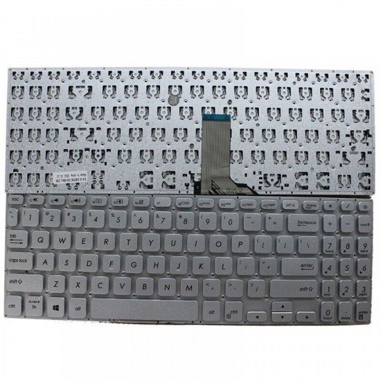 Tastatura compatibila Laptop, Asus, VivoBook S15 K530U, K530UA, argintie, layout US