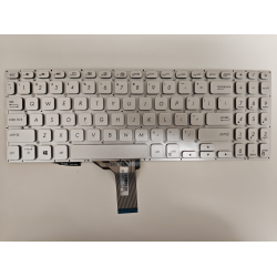 Tastatura compatibila Laptop, Asus, VivoBook S15 X530U, X530UA, X530UF, X530UN, iluminata, argintie, layout US