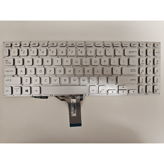 Tastatura compatibila Laptop, Asus, VivoBook S15 X530F, X530FA, X530FN, iluminata, argintie, layout US