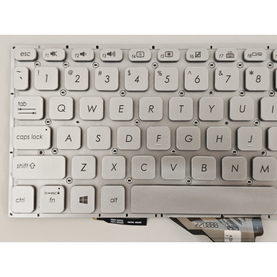 Tastatura compatibila Laptop, Asus, VivoBook S15 X530F, X530FA, X530FN, iluminata, argintie, layout US