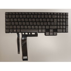 Tastatura Laptop, Lenovo, Legion Pro 7 16ARX8H Type 82WS, iluminata, RGB 20 pini, gri, layout UK