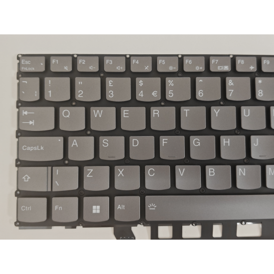 Tastatura Laptop, Lenovo, Legion 5 Pro-16ACH6 Type 82JS, iluminata, RGB 20 pini, gri, layout UK