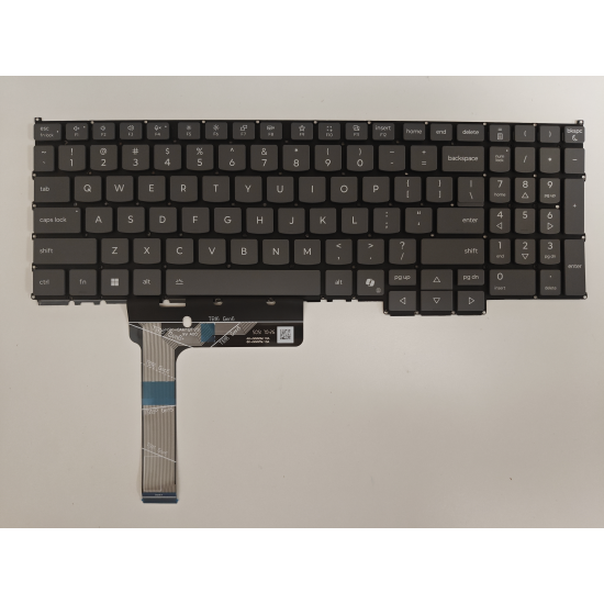 Tastatura Laptop, Lenovo, IdeaPad Pro 5 16ASP10 Type 83LS, iluminata, gri deschis, layout US
