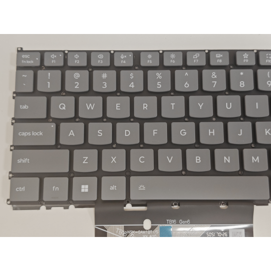 Tastatura Laptop, Lenovo, IdeaPad Pro 5 16ASP10 Type 83LS, iluminata, gri deschis, layout US