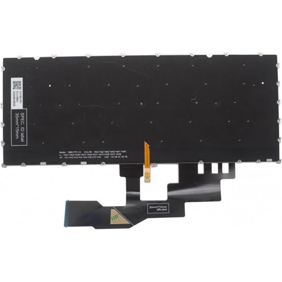 Tastatura Laptop, Lenovo, IdeaPad S540-13ITL Type 82H1, iluminata, alba, layout US