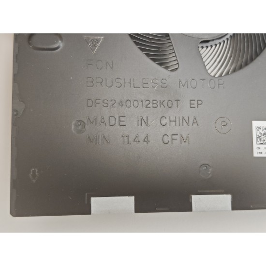 Cooler procesor Laptop, Dell, Alienware M17 R3, P45E, P45E001, 0H5TYJ, H5TYJ, DFS240012BK06-FM7H, EG50061S1-1C010-S9A, DC28000ROSL, 12V, 1A, CPU