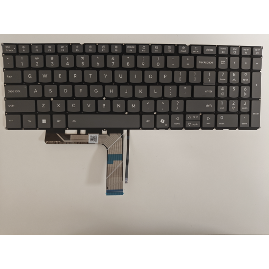 Tastatura Laptop, Lenovo, IdeaPad Slim 5 16AHP10 Type 83HW, iluminata, gri, layout US