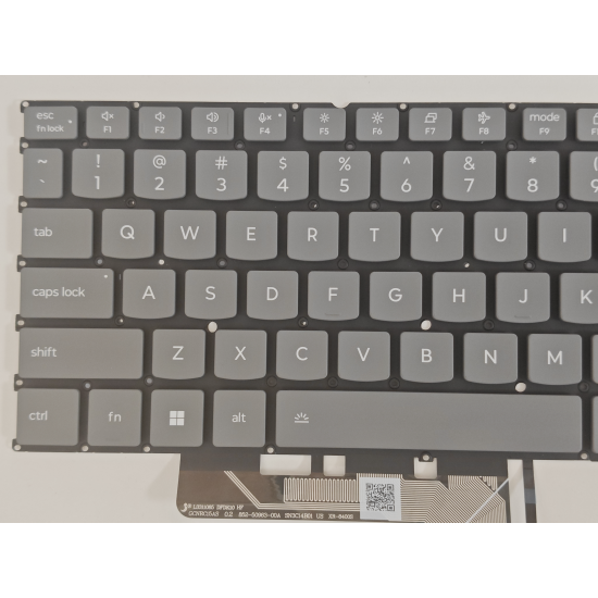 Tastatura Laptop, Lenovo, IdeaPad Slim 5 16AHP10 Type 83HW, iluminata, gri, layout US