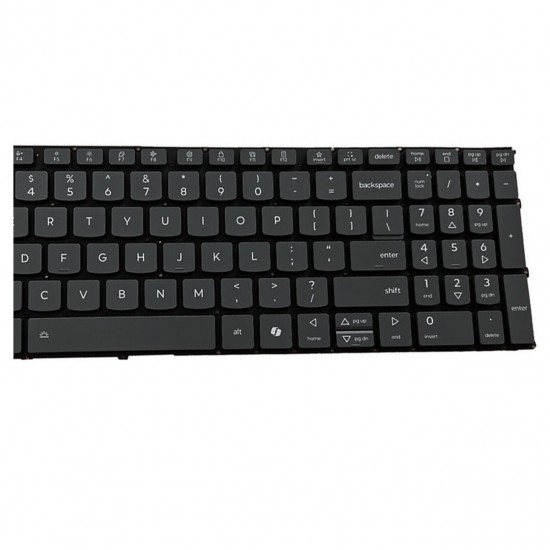 Tastatura Laptop, Lenovo, IdeaPad Slim 5 16AHP10 Type 83HW, iluminata, gri, layout US