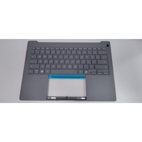 Carcasa superioara cu tastatura palmrest Laptop, ASUS, Zenbook A14 UX3407Q, UX3407QA, 90NB1502-R31US4, 6053B2326601, iluminata, gri, layout US