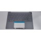 Carcasa superioara cu tastatura palmrest Laptop, ASUS, Zenbook A14 UX3407Q, UX3407QA, 90NB1502-R31US4, 6053B2326601, iluminata, gri, layout US