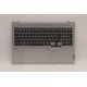 Carcasa superioara cu tastatura palmrest Laptop, Lenovo, IdeaPad 5 Pro 16IAH7 Type 82SK, 5CB1H95406, 5CB1H95432, HQ20721723000, HQ21840042000, iluminata, Cloud Grey, layout US
