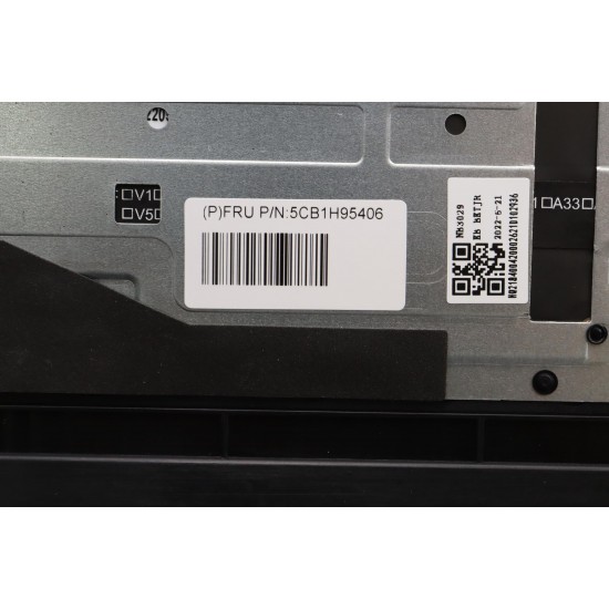 Carcasa superioara cu tastatura palmrest Laptop, Lenovo, IdeaPad 5 Pro 16IAH7 Type 82SK, 5CB1H95406, 5CB1H95432, HQ20721723000, HQ21840042000, iluminata, Cloud Grey, layout US
