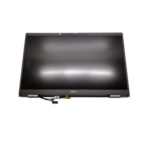 Ansamblu display complet cu capac display, rama, balamale si cablu video Laptop 2-in-1, Dell, Latitude 7420 P136G, P136G001, JNT31, 0JNT31, 14 inch, 4K, touchscreen, argintiu