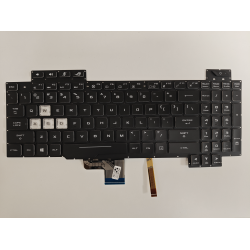 Tastatura Laptop Gaming, Asus, ROG Strix GL704G, GL704GM, GL704GS, GL704GV, GL704GW , iluminata, RGB 4 Zone, neagra, us