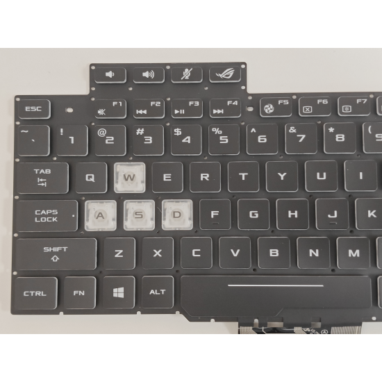 Tastatura Laptop Gaming, Asus, ROG Strix GL704G, GL704GM, GL704GS, GL704GV, GL704GW , iluminata, RGB 4 Zone, neagra, us