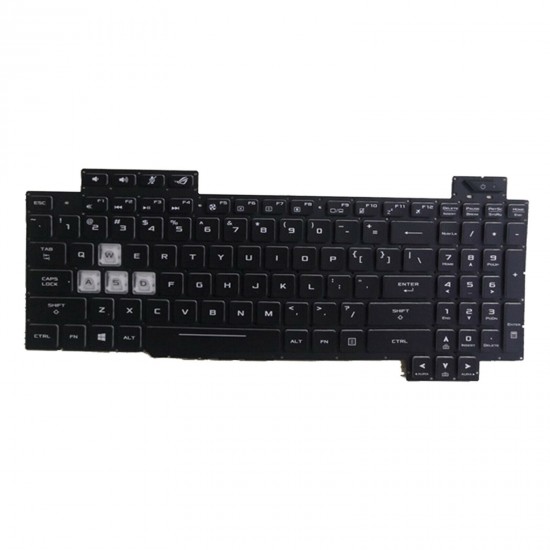 Tastatura Laptop Gaming, Asus, ROG Strix GL704G, GL704GM, GL704GS, GL704GV, GL704GW , iluminata, RGB 4 Zone, neagra, us