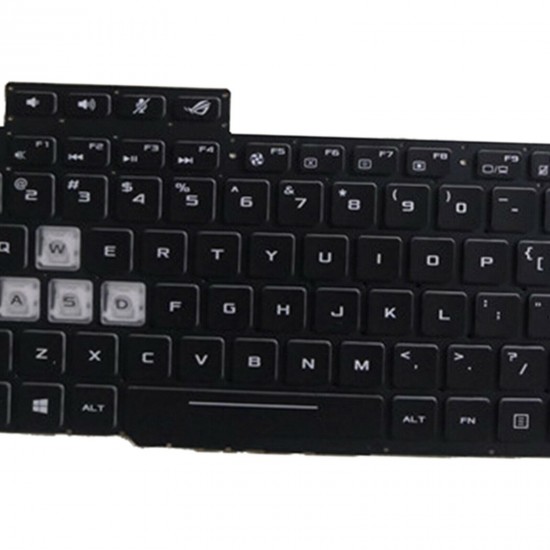 Tastatura Laptop Gaming, Asus, ROG Strix GL704G, GL704GM, GL704GS, GL704GV, GL704GW , iluminata, RGB 4 Zone, neagra, us