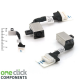 Mufa alimentare Laptop, Dell, Latitude 3500, P86F, P86F001, TM5N3, 0TM5N3, 450.0FV06.0011, Bold L14 DC IN Cable, 8 pini, 3.5cm