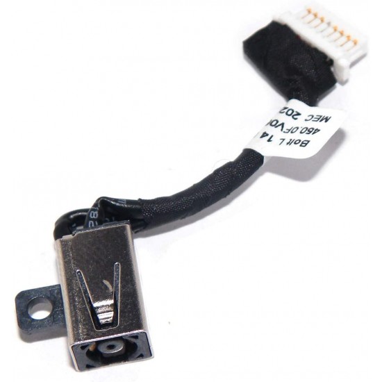 Mufa alimentare Laptop, Dell, Latitude 3500, P86F, P86F001, TM5N3, 0TM5N3, 450.0FV06.0011, Bold L14 DC IN Cable, 8 pini, 3.5cm