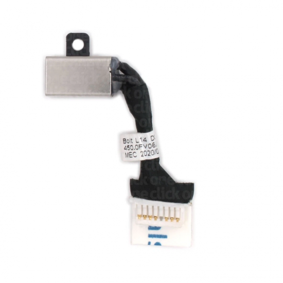 Mufa alimentare Laptop, Dell, Latitude 3500, P86F, P86F001, TM5N3, 0TM5N3, 450.0FV06.0011, Bold L14 DC IN Cable, 8 pini, 3.5cm