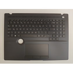 Carcasa superioara cu tastatura palmrest Laptop, Asus, ProArt StudioBook 16 H5600Q, H5600QE, H5600QR, H5600QM, 3AEXCTAJN00, H5600QM-2B, iluminata, neagra, layout UK