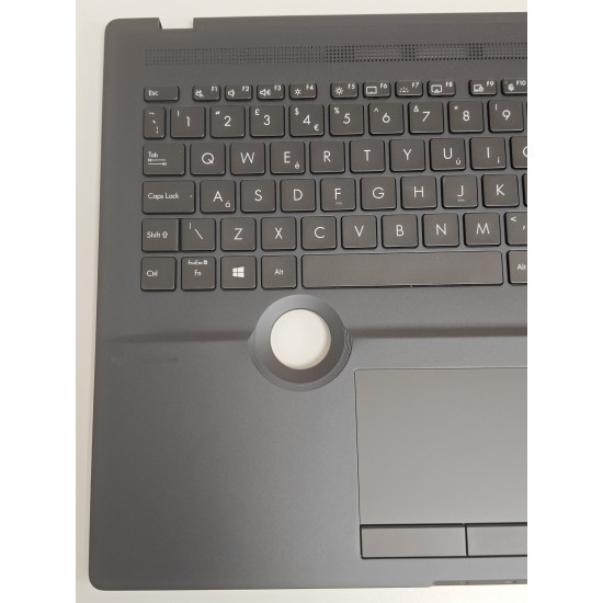 Carcasa superioara cu tastatura palmrest Laptop, Asus, ProArt StudioBook 16 H5600Q, H5600QE, H5600QR, H5600QM, 3AEXCTAJN00, H5600QM-2B, iluminata, neagra, layout UK