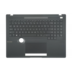 Carcasa superioara cu tastatura palmrest Laptop, Asus, ProArt StudioBook 16 W7600H, W7600H3A, W7600H5A, 90NB0TS1-R30US0, 3AEXFTAJN00, W7600H3A-2B, iluminata, neagra, layout US