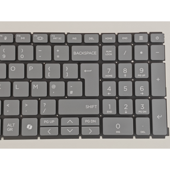 Tastatura Laptop, HP, ProBook 660 G11, 665 G11, iluminata, gri, layout UK