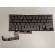 Tastatura compatibila Laptop, Asus, Zenbook S14 UX5406S, UX5406SA, iluminata, gri deschis, layout US