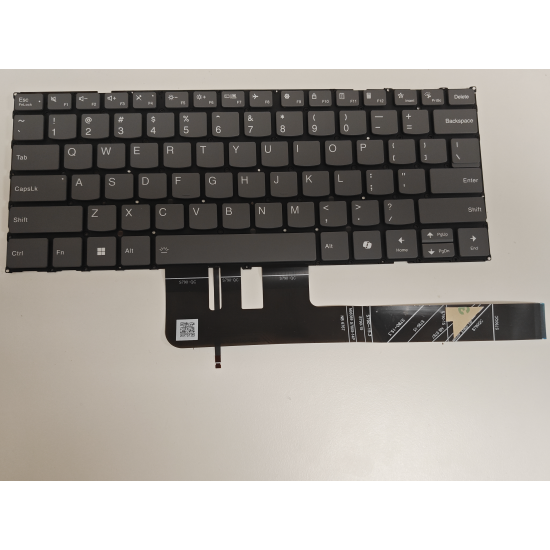 Tastatura Laptop, Lenovo, Yoga Pro 7 14IMH9 Type 83E2, iluminata, gri, layout US