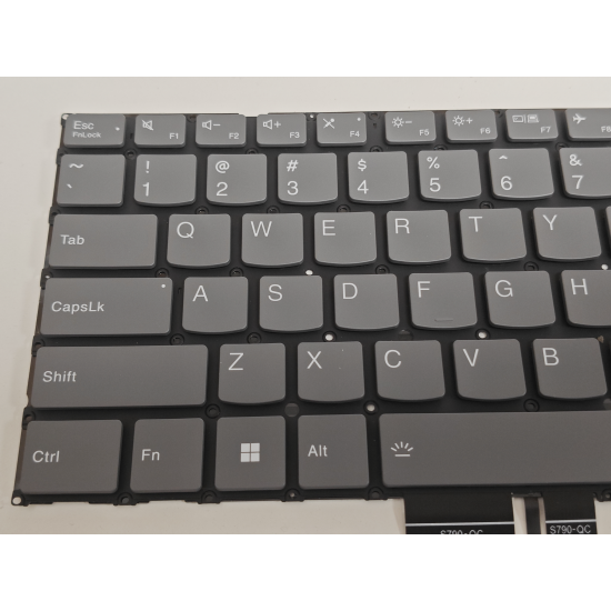 Tastatura Laptop, Lenovo, Yoga Pro 7 14IMH9 Type 83E2, iluminata, gri, layout US