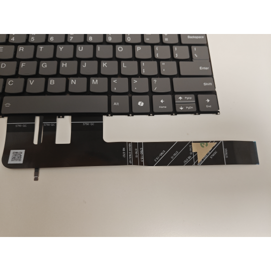 Tastatura Laptop, Lenovo, Yoga Pro 7 14IMH9 Type 83E2, iluminata, gri, layout US