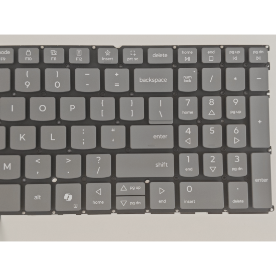 Tastatura Laptop 2-in-1, Lenovo, Yoga 7 16AKP10 Type 83JU, iluminata, gri, layout US