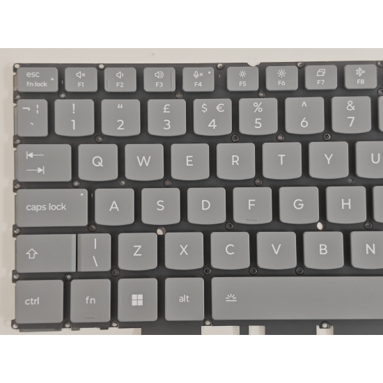 Tastatura Laptop 2-in-1, Lenovo, Yoga 7 16AKP10 Type 83JU, iluminata, gri, layout UK