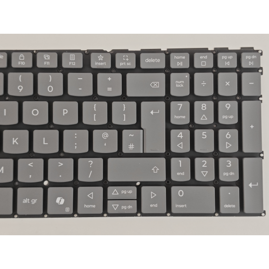 Tastatura Laptop 2-in-1, Lenovo, Yoga 7 16AKP10 Type 83JU, iluminata, gri, layout UK