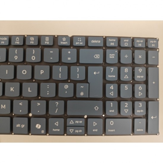 Tastatura Laptop 2-in-1, Lenovo, Yoga 7 16AKP10 Type 83JU, iluminata, albastra, layout US
