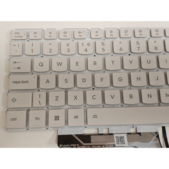 Tastatura Laptop 2-in-1, Lenovo, Yoga 7 16AKP10 Type 83JU, iluminata, alba, layout UK