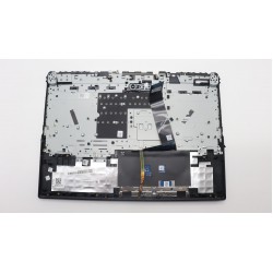 Carcasa superioara cu tastatura palmrest Laptop, Lenovo, Legion Pro 7 16IRX8 Type 82WR, 5CB1L10762, 5CB1L09933, AP2V3000100, AP2V3000110, AP2V3000120, AM2V3000700, iluminata, neagra, layout US