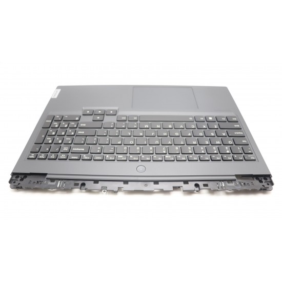 Carcasa superioara cu tastatura palmrest Laptop, Lenovo, Legion Pro 7 16IRX8 Type 82WR, 5CB1L10762, 5CB1L09933, AP2V3000100, AP2V3000110, AP2V3000120, AM2V3000700, iluminata, neagra, layout US