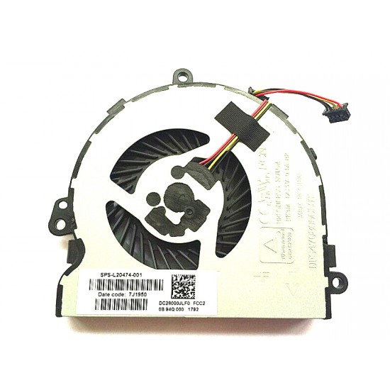 Cooler laptop, HP, 15G-DR, L20474-001, L24581-001, DFS470805CL0T, DC28000JLF0, UMA, 5V, 0.4A